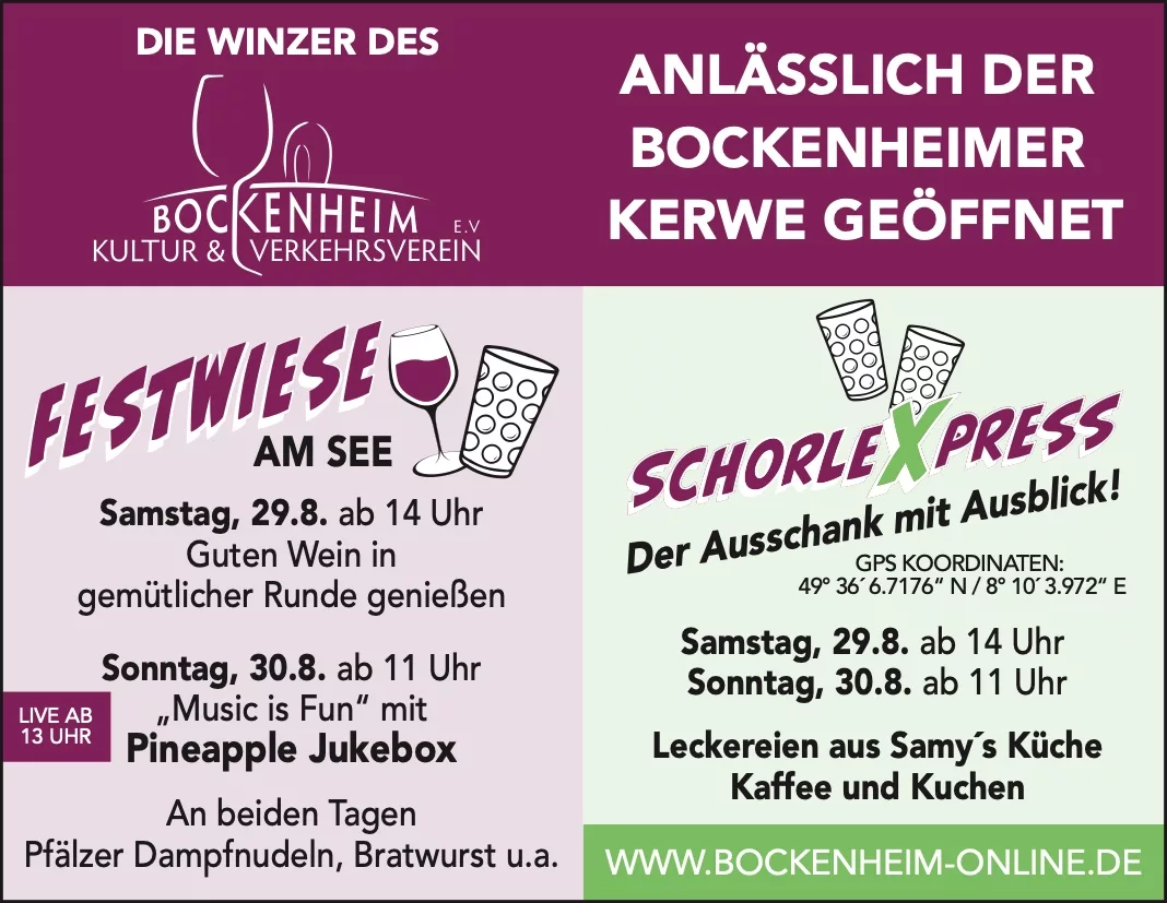Auch während der Kerwe geöffnet